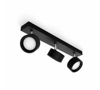 Philips - Bracia Spot pour plafond LED à 3 lampes, noir