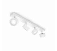 Philips - Bracia Spot pour plafond LED à 4 lampes, blanc