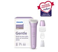 PHILIPS BRL138/00 Rasoir Épilateur Femme Série 6000 - Sans fil, Utilisation à sec et sous l'eau, Design ergonomique, Rasage doux