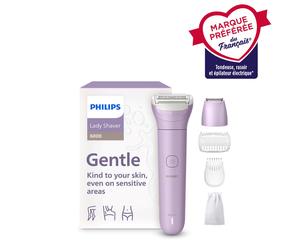PHILIPS BRL138/00 Rasoir Épilateur Femme Série 6000 - Sans fil, Utilisation à sec et sous l'eau, Design ergonomique, Rasage doux