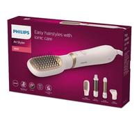 Philips 3000 series BHA310/00 brosse soufflante et fer à lisser Kit d'accessoires de coiffure À chaleur Or, Blanc 800 W 1,8 m