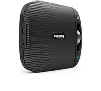 Philips BT2600B Enceinte Bluetooth Portable Résistante aux Eclaboussures, Filtre Anti Distorsion, Facile à Utiliser, Noir