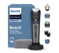 Philips BT7665/1 - Tondeuse à barbe - Série 7000, Lames métalliques auto-affûtantes, 40 réglages de longueur, Technologie BeardSense