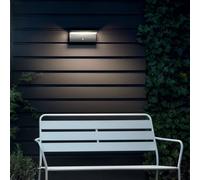 Philips Applique murale extérieure BUSTAN, détecteur de mouvement, anthracite, LED 2×4,5W, IP44