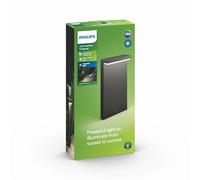 Philips BUSTAN Borne Aluminium/Matières synthétiques Gris 22 x 9 x 40 cm