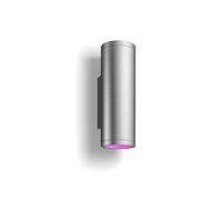 Philips by Signify Hue Appear 17463/47/P7 Applique Murale Extérieure LED 8W 1200lm Variable 2000-6500K Acier Inox IP44 ZigBee