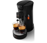 philips cafetière à dosettes 1bar 1450w noir intense csa240.61