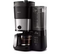 PHILIPS Cafetière filtre programmable avec broyeur Noir & Argent - HD7888.01