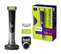 Philips Cara + Corps QP6620/20 Épilateur à barbe (0,4 mm, 1 cm, noir, citron, argent, batterie, 90 min, Li-Ion)