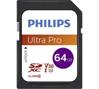Philips - Carte SDXC 64 Go Ultra Pro Class 10 UHS-I U3 V30 A1