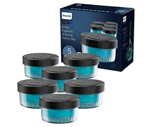 Philips - Cartouche Philips Quick Clean Pod, nettoyage facile de votre rasoir électrique, formule sans alcool et respectant la peau, lot de 6, modèle CC16/50