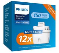 Philips Cartouches filtrantes Filtration avancée – microplastiques, chlore, calcaire – Pack 12