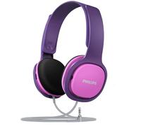 PHILIPS Casque Audio pour Enfants/Écouteur Filaire avec Limite de Volume (85dB), Coussinets Doux, Arceau Ergonomique SHK2000PK/00 - Rose-Lila