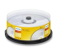 Philips CD-R High-speed (700 Mo / 80 minutes, vitesse 52x , cake box 25 pièces)