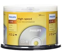 Philips CD-R High-Speed (700 Mo / 80 Minutes, Vitesse 52x , Cake Box 50 pièces)