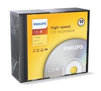 Philips CD-R High-Speed (700 Mo / 80 Minutes, Vitesse 52x , Slim Case 10 pièces)