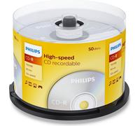 Philips CD-R vierges, 80Min, 700MB, Vitesse 52x, Broche 50 (Disque)
