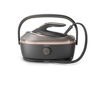Philips centrale vapeur PerfectCare 8000, 9 bars, 1.4L, Gris/Rose doré | Boost vapeur 215g, 3120W, technologie OptimalTEMP, semelle SteamGlide Elite, Easy De-Calc anti-calcaire (PSG8200/80)