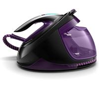 Philips Centrale Vapeur PerfectCare Elite Plus - Puissance 2700W, Effet pressing 550g, Pression 7.7 bars, Technologie OptimalTEMP, Eco, Semelle T-IonicGlide, Réservoir 1.8L, Noir/Violet (GC9675/80)