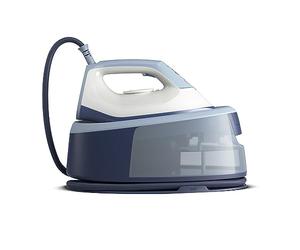 Philips Centrale Vapeur Série 3000, Azur | Puissance 2400 W, Effet Pressing 350g, Pression 6 bars, Semelle en Céramique, Léger et compact, Réservoir 1.4L (PSG3000/20)
