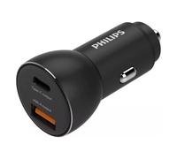 Philips Chargeur de Voiture DLP2521/03 Sortie USB-A et USB-C - Allume Cigare - C