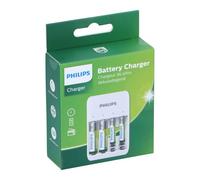 Philips Chargeur Piles Rechargeable USB Chargeur de Piles Universel Piles AA et AAA Inclus