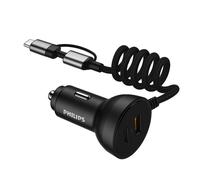 Philips Chargeur Voiture DLP4301B/04 - Allume Cigare USB C 72W - Chargeur Allume