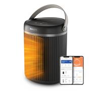 Radiateur soufflant connecté économe en énergie Philips série 3000 2000W, jusqu'à 50% d'économies d'énergie avec Eco AI, silencieux, 5 fonctions de sécurité, oscillation à 45°, gris foncé (CX3120/01)