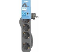 Philips Chp2144g/62 4 Prises Avec Interrupteur Multiprise Argent One Size / EU Plug 220V Argent One Size