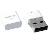 Philips Clé USB 32 Go Pico, USB 2.0, couleur : gris