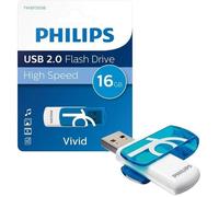 Philips VIVID Clé USB 16 GB bleu FM16FD05B/00 USB 2.0