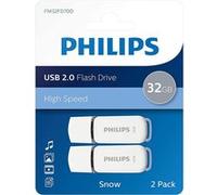 Philips Clés USB 2.0 Snow 32 Go 2 pcs Blanc et gris G