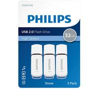 Philips Clés USB 2.0 Snow 32 Go 3 pcs Blanc et gris