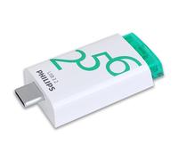 Philips USB 3.2 256GB Click Series Gen 1 USB-C lecteur USB flash 256 Go USB Type-A 3.2 Gen 1 (3.1 Gen 1) Blanc