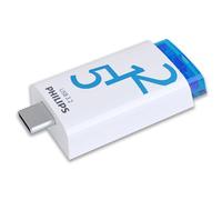 Philips Click Edition Port USB-C Lecteur Flash USB 3.2 Gen 1 512 Go pour PC, Ordinateur Portable, Smartphone, Tablette avec Port USB-C, Vitesse de Lecture jusqu'à 120 Mo/s