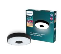Philips Plafonnier Coiner SceneSwitch rond 24W 2700 lm 2700K noir IP20