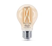 Philips Smart Lighting, Ampoule LED Connectée Filament A60, Culot E27, 806 lm, Lumière Blanche Réglable 2700-6500 K, Gradation Faible, Connected by WiZ, Alexa, Google Home, Apple Home