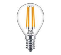 Philips Corepro LED Lustre E14 Boule Filament Claire 6.5W 806lm - 840 Blanc Froid | Équivalent 60W