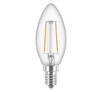 Philips Corepro LEDcandle E14 Filament Claire 2W 250lm - 827 - Blanc Très Chaud | Équivalent 25W