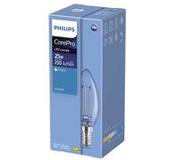 Philips Corepro LEDcandle E14 Filament Claire 2W 250lm - 827 - Blanc Très Chaud | Équivalent 25W