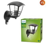 Philips Applique murale d'extérieur Mygarden Creek détecteur de mouvement E27 60W 220-240 V Noir