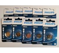 PHILIPS CR1616 Lot de 10 Piles AU Lithium 3V
