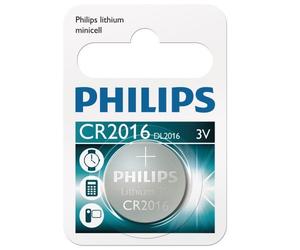 Philips CR2016 - Pile CR2016 Li 75 mAh (CR201601B)