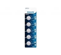 5 Piles CR2025 Philips Bouton Lithium 3V