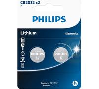 Philips CR2032P2/01B - Piles bouton au lithium - 2 pièces - 3 V