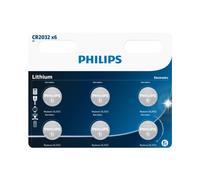 Pack DE 6 PILAS DE BOTN CR2032/ 3V PHILIPS