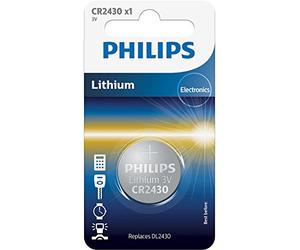 PHILIPS CR2430 Lot DE 5 Piles AU Lithium 3V