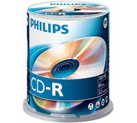 PHILIPS CR7D5NB00/00 Lot De 100 Cd-R 700 Mo 80 Min (52x) En Bobine