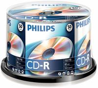 Philips - CR7D5NB50/00 - Cd-R 80 Minutes 700Mo (52X) Spindle, 50 Paquet