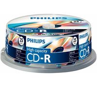 Philips - CR8D8NB25/00 - Cd-R 90 Minutes 800 Mo (40x) Spindle, 25 Paquet